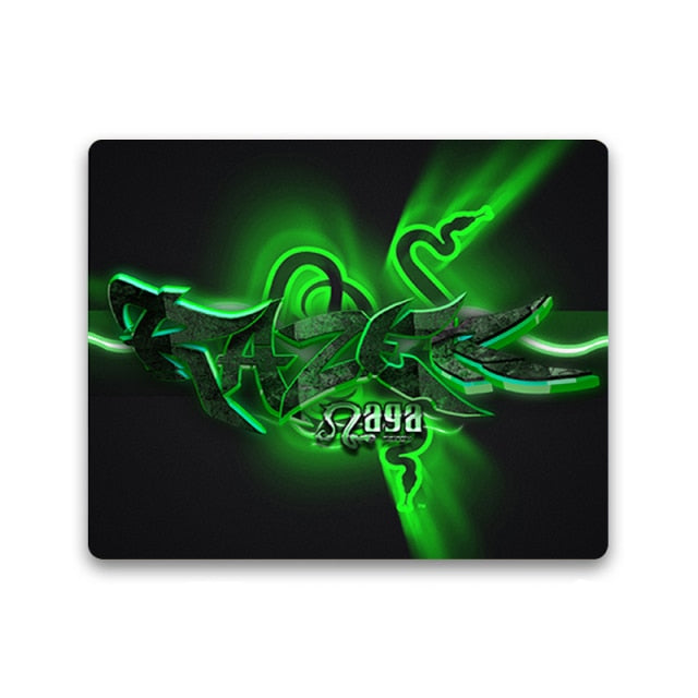 Big promotion Razer logo gamer play mats Rubber Art Speed Mouse Pad Small Size for Gaming Decorate the desktop Mouse pads