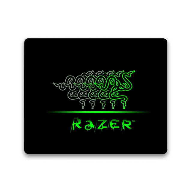 Big promotion Razer logo gamer play mats Rubber Art Speed Mouse Pad Small Size for Gaming Decorate the desktop Mouse pads