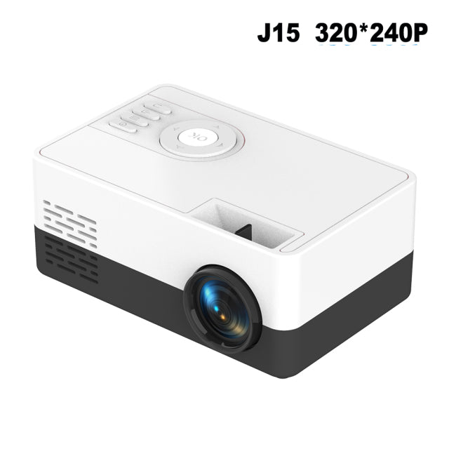 Salange J15 Pro Led Mini Projector for Home Theater 480x360 Pixels 1080P Supported  HDMI-Compatible USB Audio Video Mini Beamer