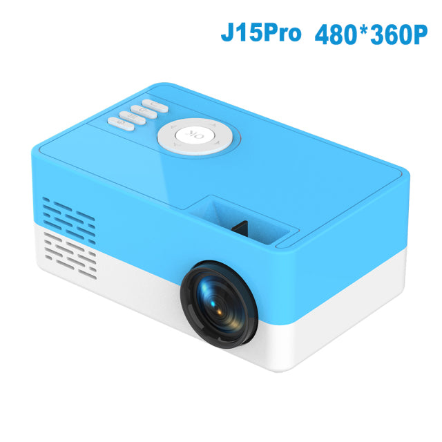Salange J15 Pro Led Mini Projector for Home Theater 480x360 Pixels 1080P Supported  HDMI-Compatible USB Audio Video Mini Beamer