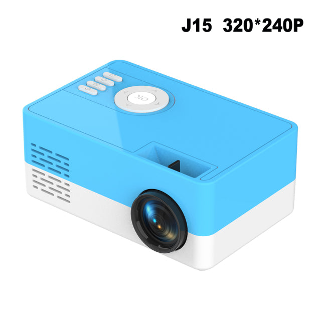 Salange J15 Pro Led Mini Projector for Home Theater 480x360 Pixels 1080P Supported  HDMI-Compatible USB Audio Video Mini Beamer