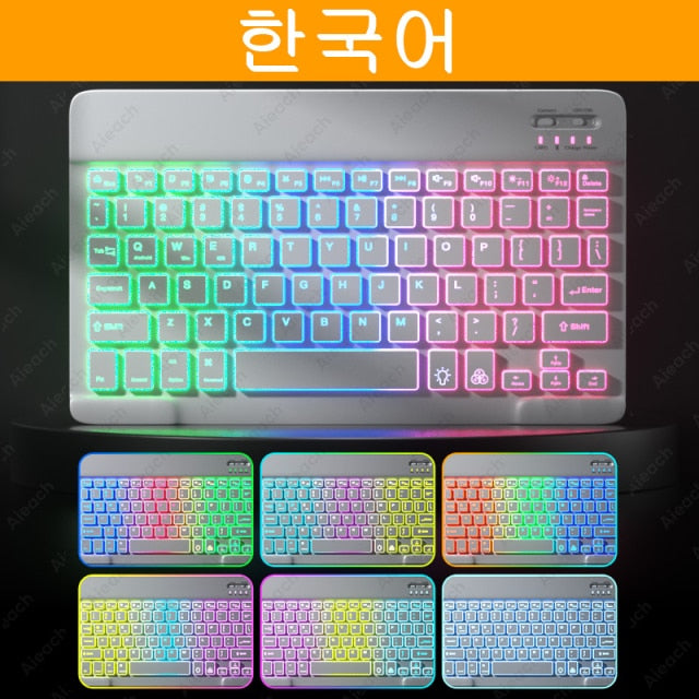 For iPad Keyboard Backlit Wireless Keyboard Bluetooth-compatible For Samsung Xiaomi Huawei Apple Phone Laptop Tablet Keyboard