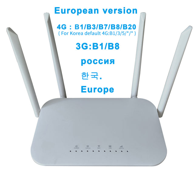 LC117 4G CPE 4G wifi router SIM card Hotspot CAT4 32 users RJ45 WAN LAN wireless modem LTE router