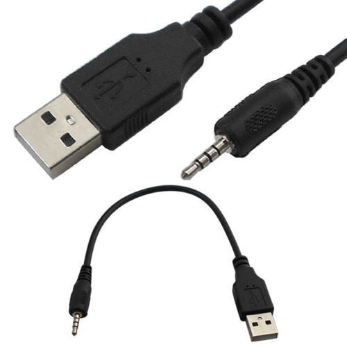 Spy Watch Interface Cable Cord USB 2.0 TO 2.5mm Jack Plug File Transfer MP3/MP4 charging audio conversion data cable Bluetooth