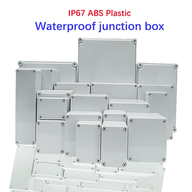 Waterproof Plastic Enclosure Box Electronic ip67 Project Instrument Case Electrical Project Box ABS Outdoor Junction Box Housing