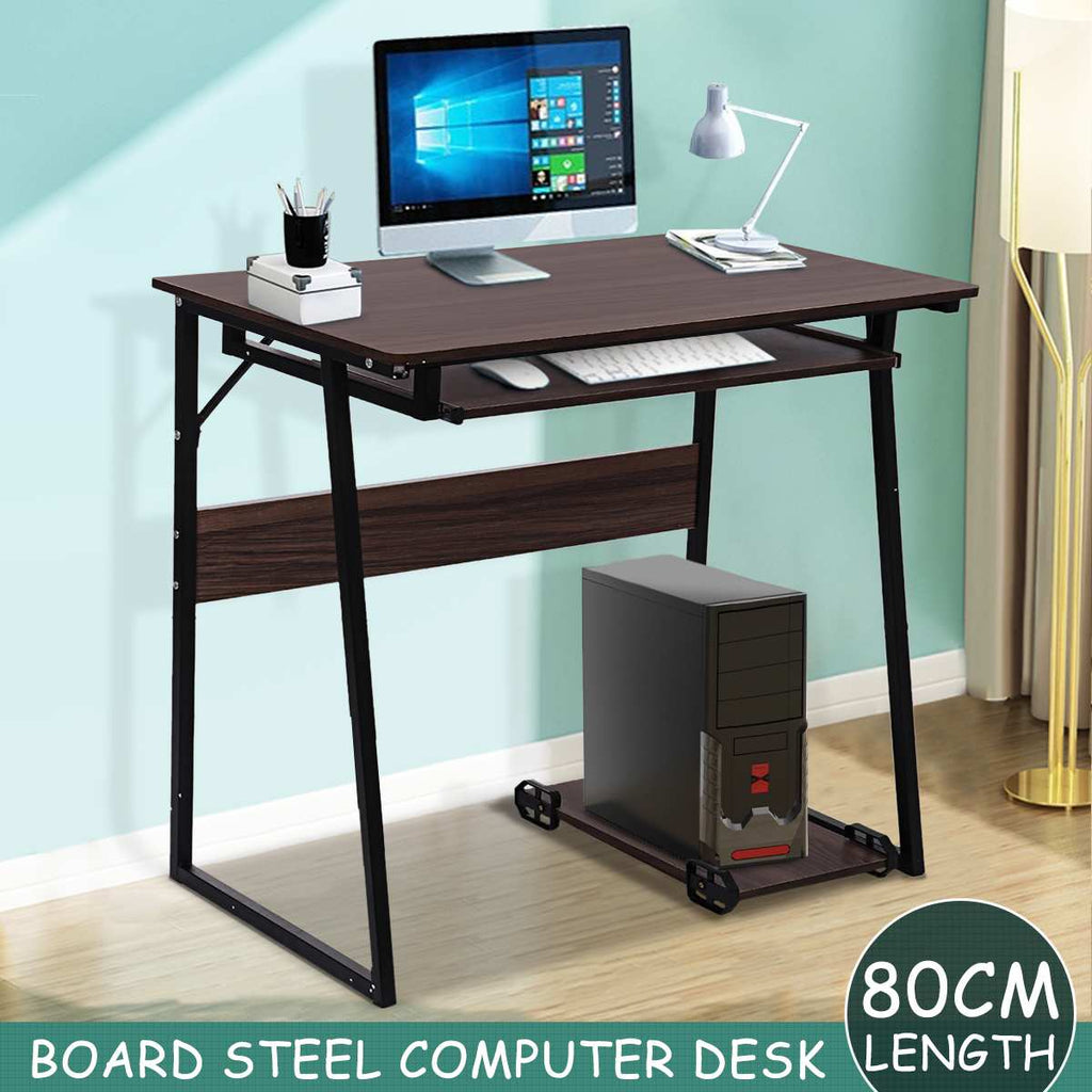 Industrial Style PC Computer Table Laptop Desk with Keyboard Bracket