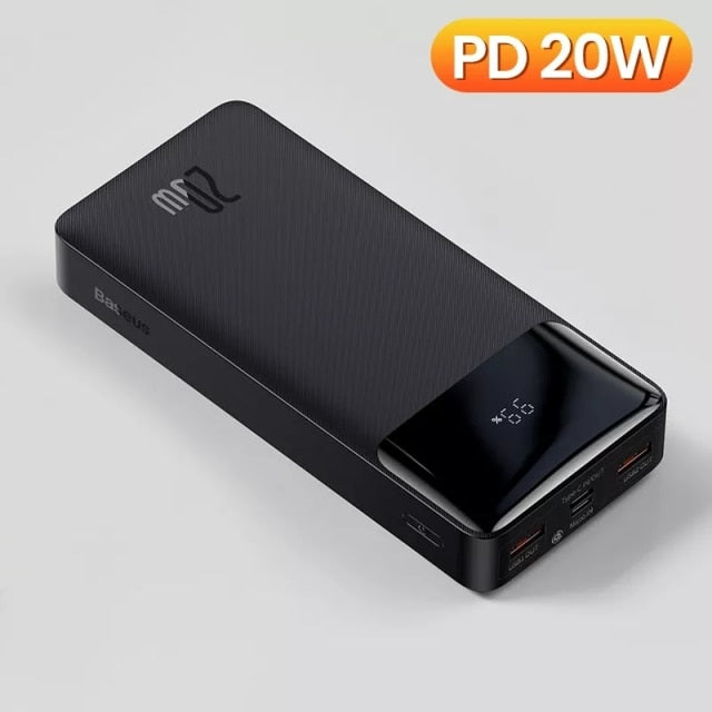 Baseus Power Bank 30000mAh Portable Charging Poverbank Mobile Phone External Battery Fast Charger Powerbank For IPhone 13 Xiaomi