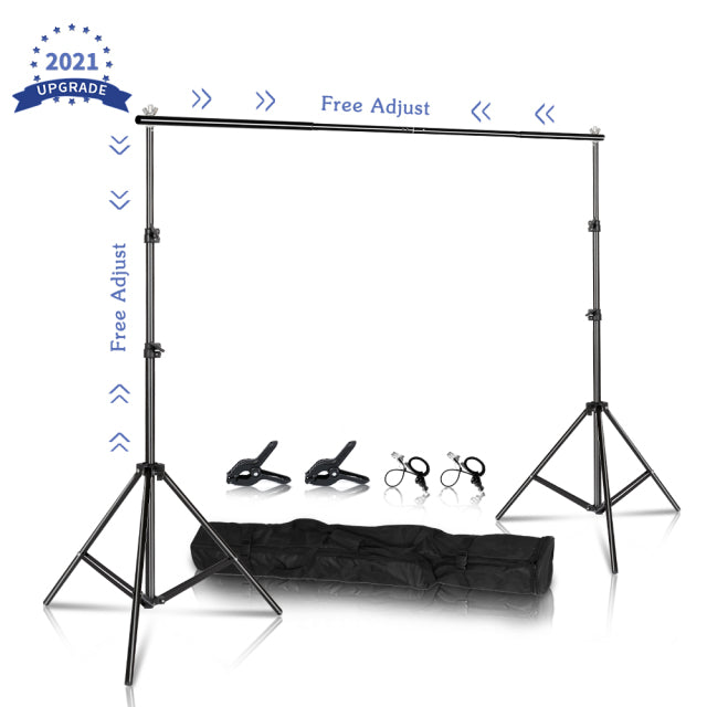 SH Photography Background Stand Kit With Adjustable Stand Support System Backdrops for Photo Studio Chromakey Green Screen Frame