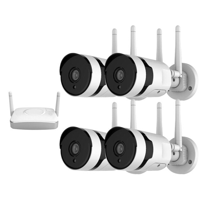 Video surveillance home video infrared wireless monitoring set camera 2/4 channel Wireless NVR or DVR7 inch display monitoring