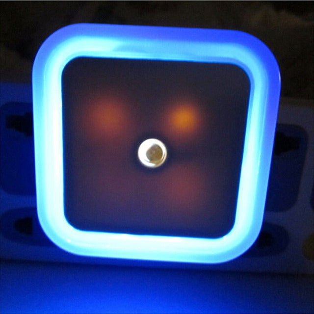 LED Night Light Mini Square and Round Light Sensor Control