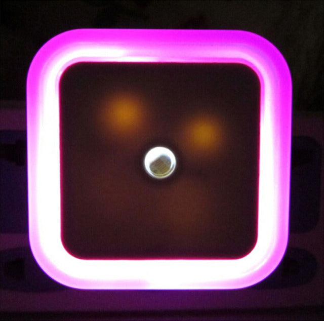 LED Night Light Mini Square and Round Light Sensor Control