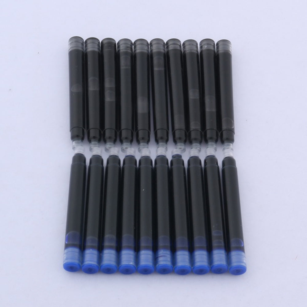 High Quality 25pcs Black Universal Fountain Pen Ink Cartridges Pen Refill Color 2.6mm 3.4mm  Stationery Office School Supplies