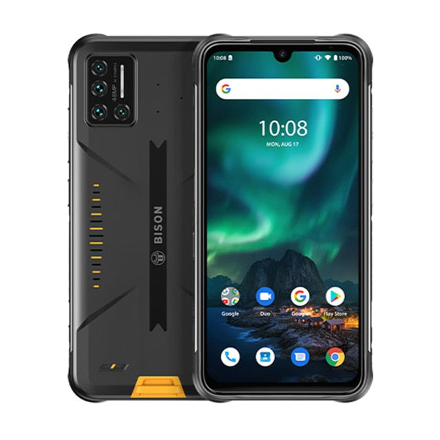 UMIDIGI BISON IP68/IP69K Waterproof Rugged Mobile Phone 48MP Matrix Quad Camera 6.3 & FHD+ Display 6GB+128GB NFC Smartphone