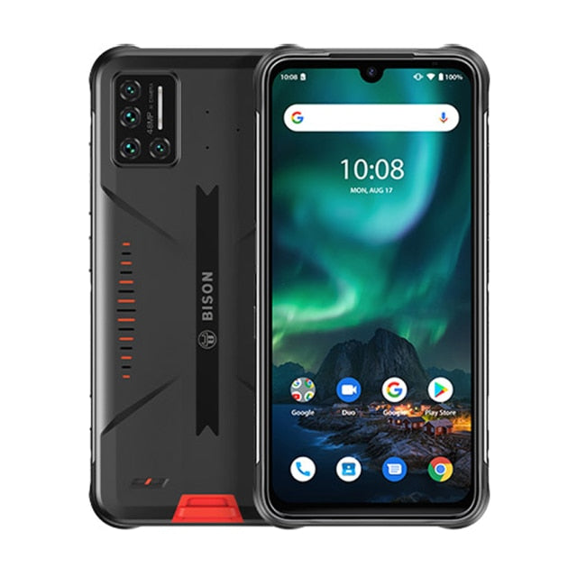 UMIDIGI BISON IP68/IP69K Waterproof Rugged Mobile Phone 48MP Matrix Quad Camera 6.3 & FHD+ Display 6GB+128GB NFC Smartphone