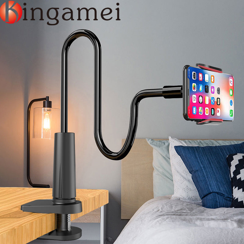 Universal Phone Holder Bed Clip Lazy Flexible Gooseneck Clamp Long Arms Mount for iPhone 13 Xiaomi Couch Desk Mobile Phone Stand