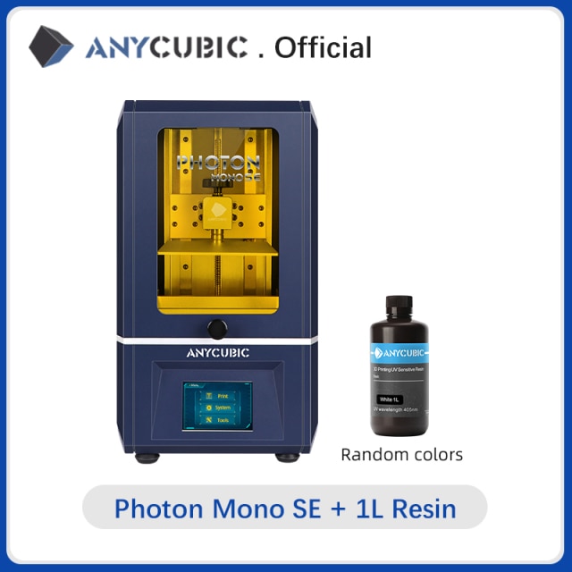 ANYCUBIC 3D Printer Photon Mono SE 405nm UV Resin Printers with 6 inch 6&quot; 2K Monochrome LCD, APP Remote Control, 130*78*160mm