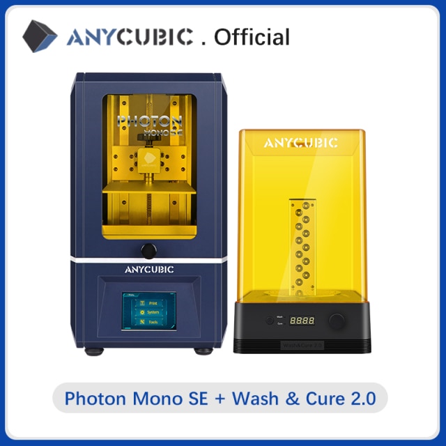 ANYCUBIC 3D Printer Photon Mono SE 405nm UV Resin Printers with 6 inch 6&quot; 2K Monochrome LCD, APP Remote Control, 130*78*160mm