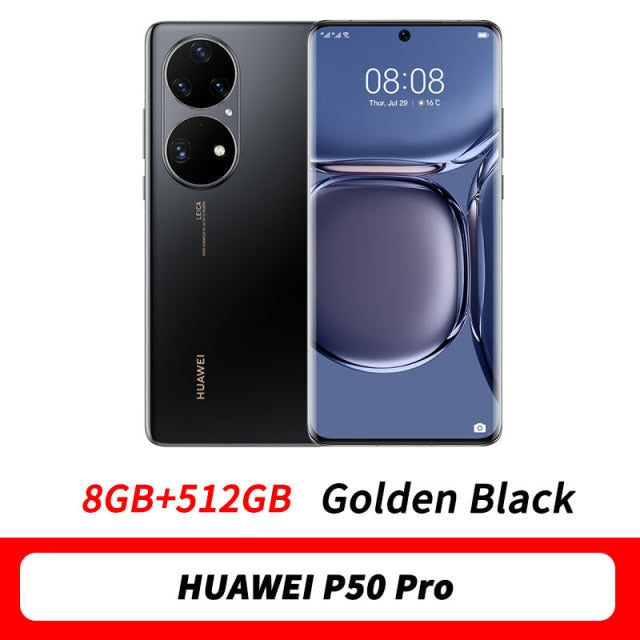 HUAWEI P50 Pro 4G SmartPhone 6.6‘’ OLED Curved Screen HarmonyOS 2 Kirin 9000 Octa Core up to 66W SuperCharge