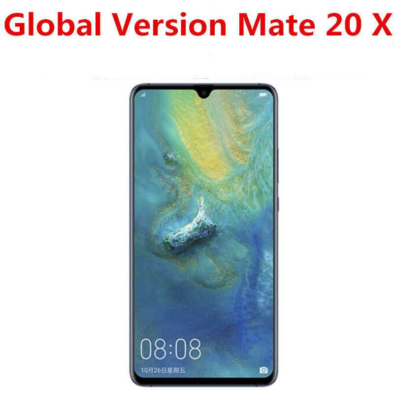 International Version HuaWei Mate 20 X EVR-L29 Mobile Phone Kirin 980 6GB RAM 128GB ROM 7.2&quot; 2K 2240X1080 40.0MP NFC Fingerprint