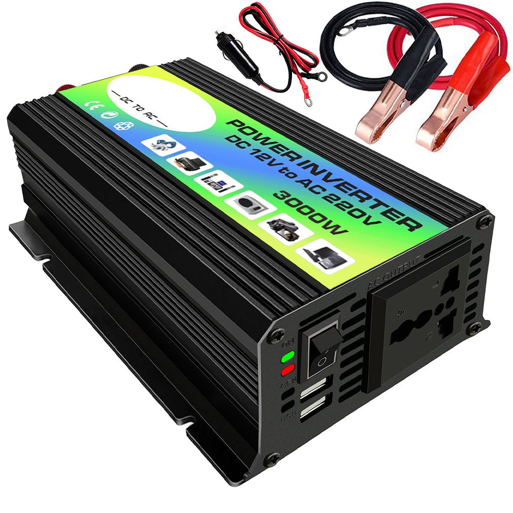 3000W 12V To 220V/110V Car Power Inverter Converter Charger Adapter