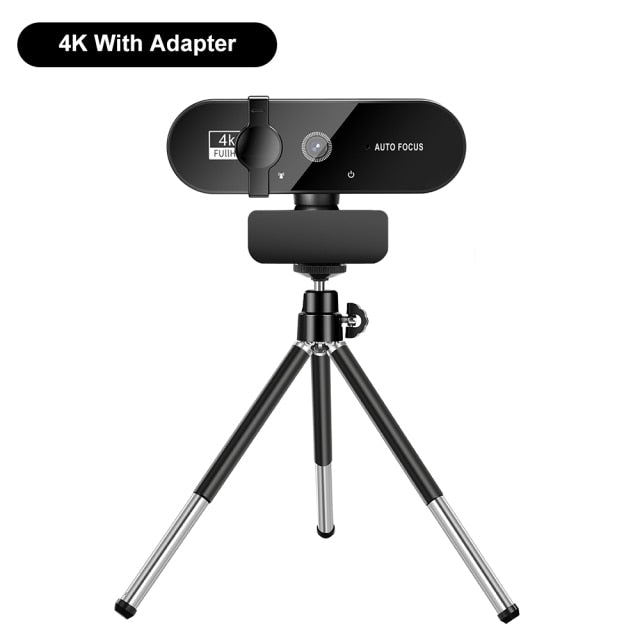 4K Webcam 1080P Mini Camera 2K Full HD Webcam With Microphone  Autofocus Web Camera For PC Computer Laptop Online Camera