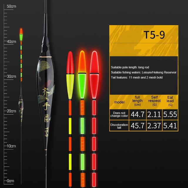 Color Change Smart LED Fishing Thick Tail Electronic Luminous Buoy