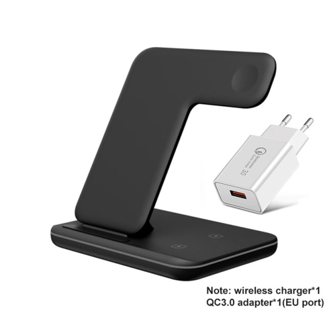 Wireless Charger Stand 15W Qi Fast Charging Dock Station for Apple Watch iWatch 7 AirPods Pro 2 For iPhone 13 12 XS XR X 8 Z5A