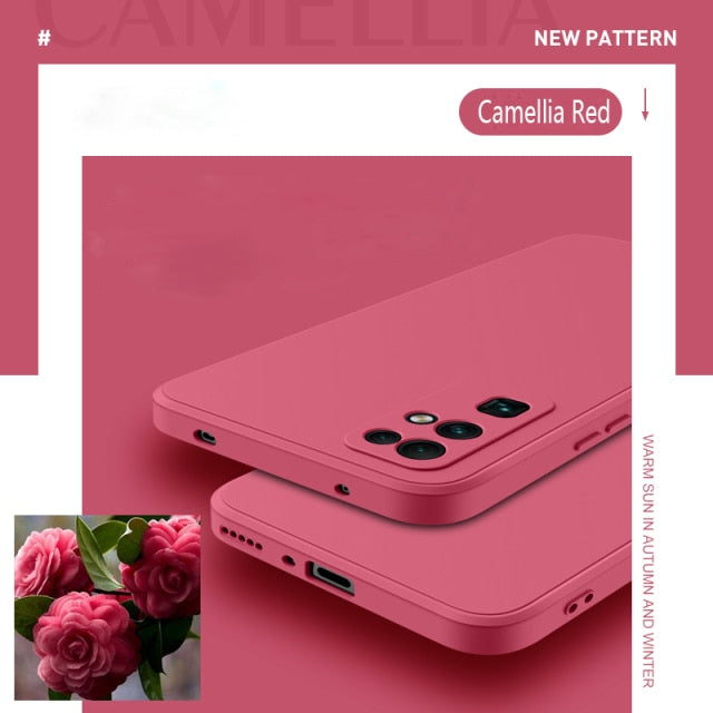 Luxury Square Liquid Silicone Case For Huawei P30 P40 Lite P50 P20 Pro Mate 20 30 40 Honor 20 8X P Smart 2021 Z Candy Soft Cover