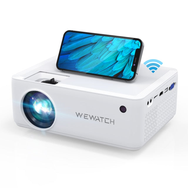 WEWATCH V10 5500Lumens LED Portable Projector Native 1024*720 HD 1080P Supported Home HDMI USB Mini Outdoor Movie Proyectors