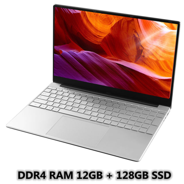 cheapness Laptop 15.6 inch Windows 11 1920*1080 Cheap Portable Laptop DDR4 Ram 12GB Rom 128GB SSD And 1TB HDD HDMI Port Notebook