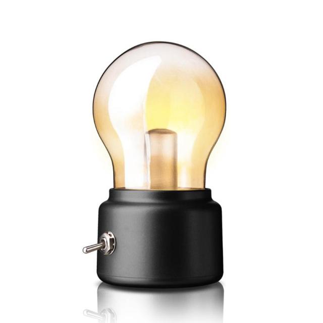 Vintage LED Bulb Night Light Retro USB 5V Rechargeable Battery