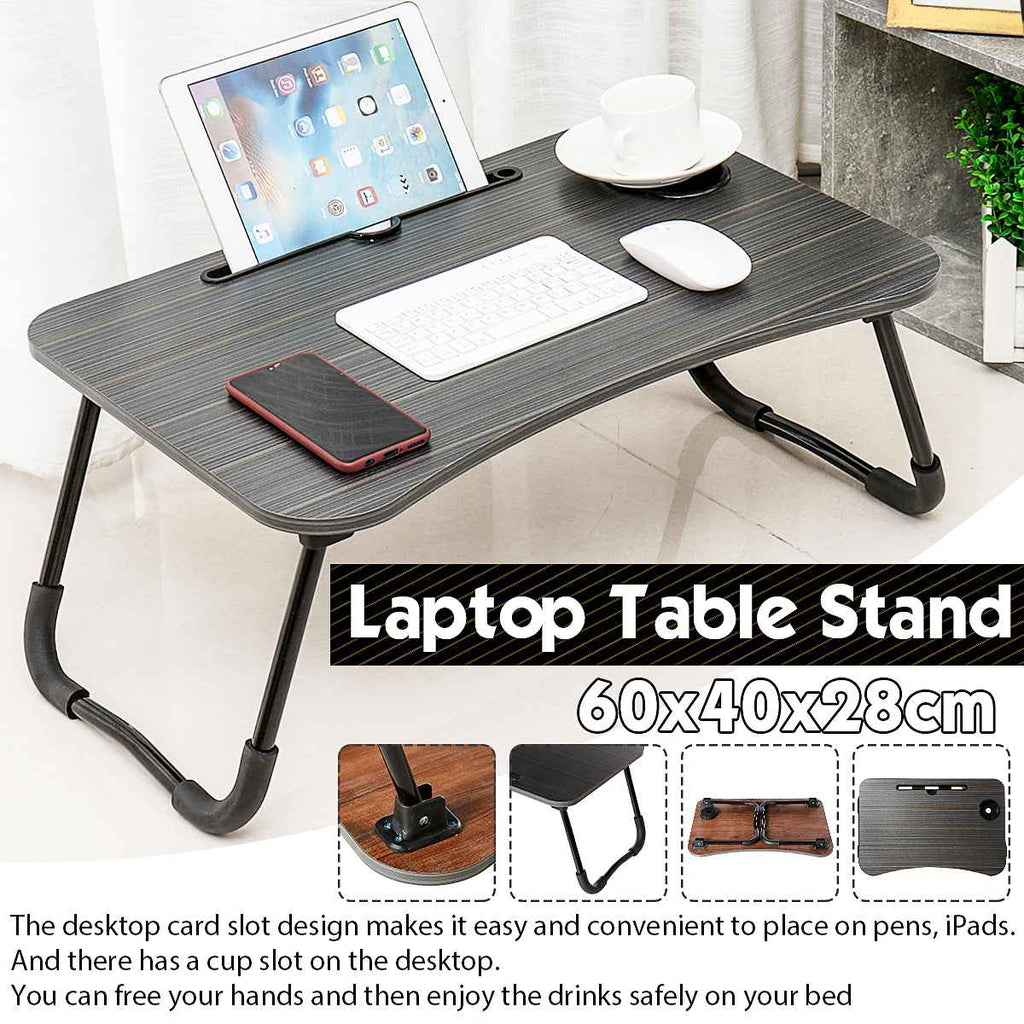 60x40x28cm Portable Laptop Table Desk Foldable Legs Computer Desk