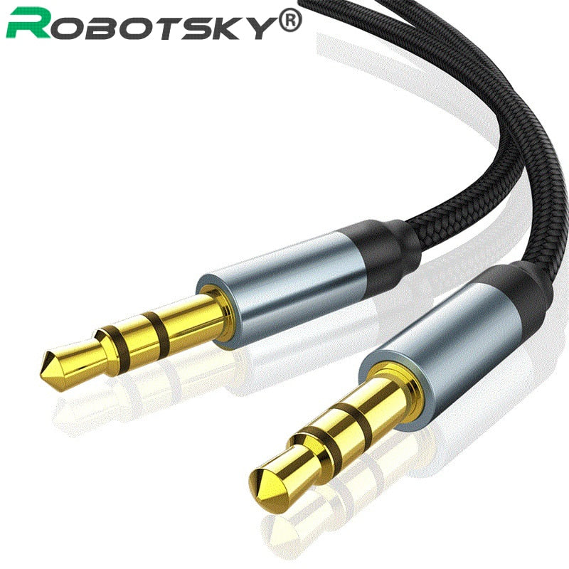 3.5mm Jack Audio Cable Jack 3.5 mm Male to Male Audio Aux Cable For Samsung S10 Car Headphone Speaker Wire Line Aux CordSpeaker