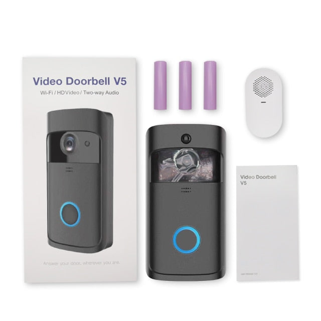 WiFi Video Smart Doorbell Outdoor Wireless Doorbell HD Visual Intercom Motion Detector Night Vision Home Security Door phone