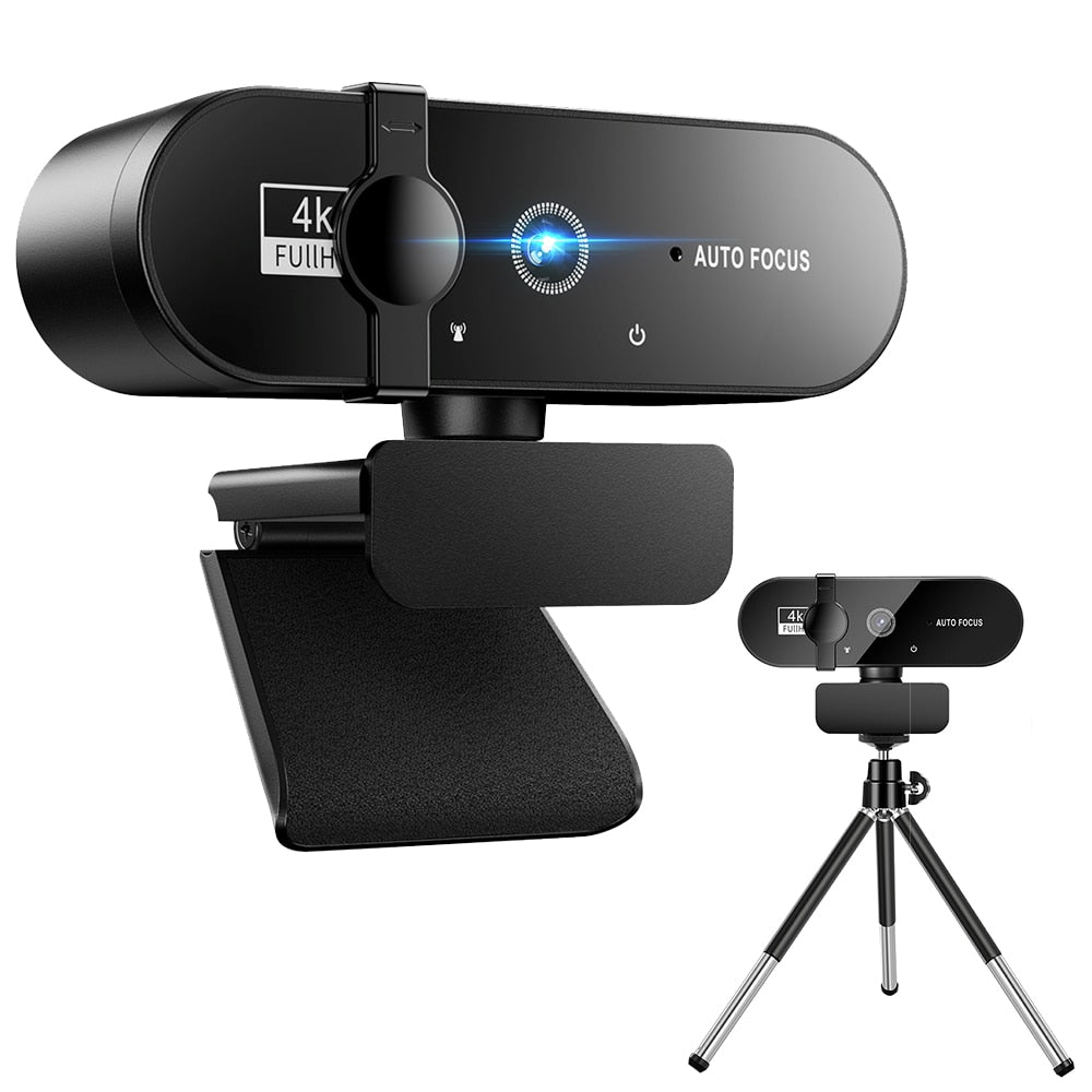 4K Webcam 1080P Mini Camera 2K Full HD Webcam With Microphone  Autofocus Web Camera For PC Computer Laptop Online Camera