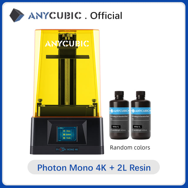 ANYCUBIC Photon Mono 4K New Upgrade High-Speed SLA LCD UV Resin 3D Printer Equiped With 6.23&quot; 4K Monochrome Screen, 132*80*165mm