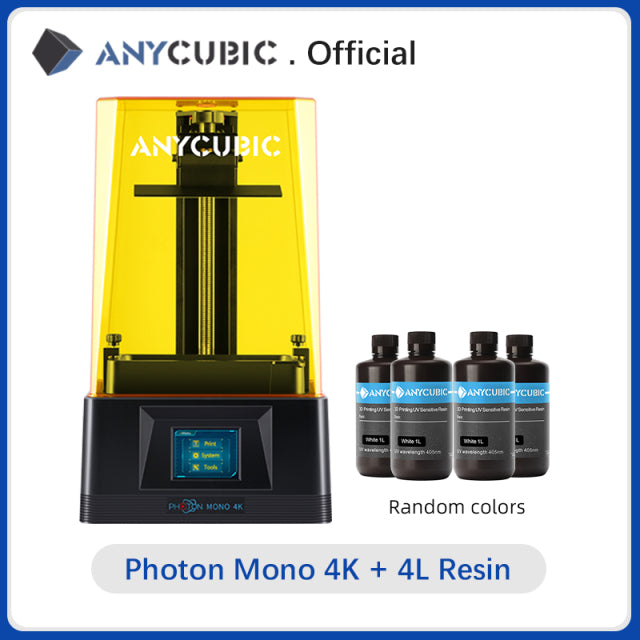 ANYCUBIC Photon Mono 4K New Upgrade High-Speed SLA LCD UV Resin 3D Printer Equiped With 6.23&quot; 4K Monochrome Screen, 132*80*165mm