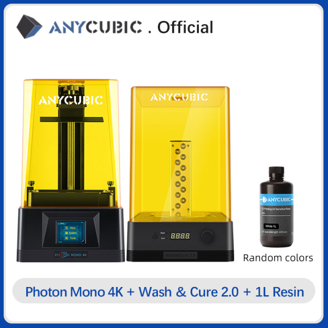 ANYCUBIC Photon Mono 4K New Upgrade High-Speed SLA LCD UV Resin 3D Printer Equiped With 6.23&quot; 4K Monochrome Screen, 132*80*165mm