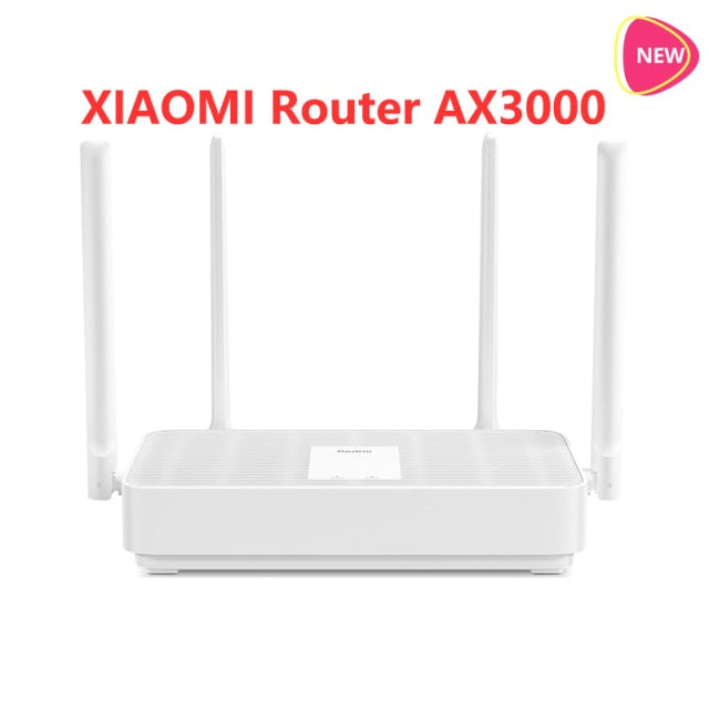 [RU Stock] Xiaomi Redmi Router AX3000 Wifi 6 Mesh WIFI Gigabit 2.4G/5.0GHz Dual-Band Wireless Signal Amplifier High Gain Antenna