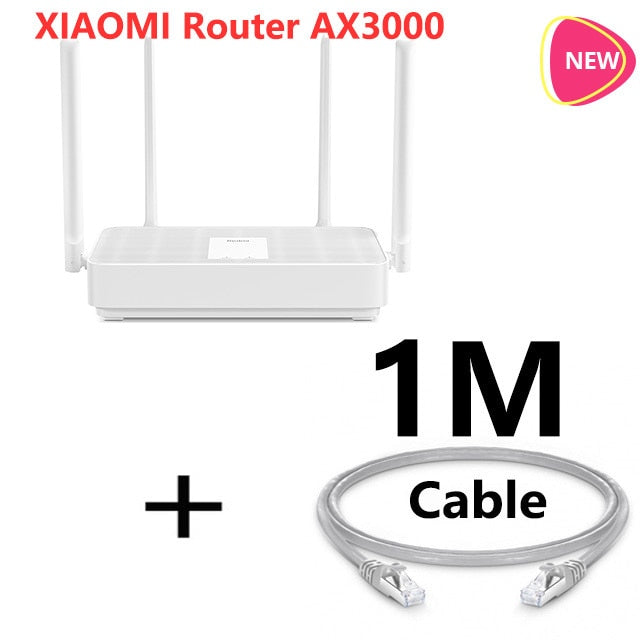 [RU Stock] Xiaomi Redmi Router AX3000 Wifi 6 Mesh WIFI Gigabit 2.4G/5.0GHz Dual-Band Wireless Signal Amplifier High Gain Antenna