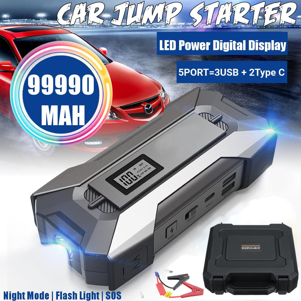 Car Jump Starter Power Bank Portable Car Battery Booster