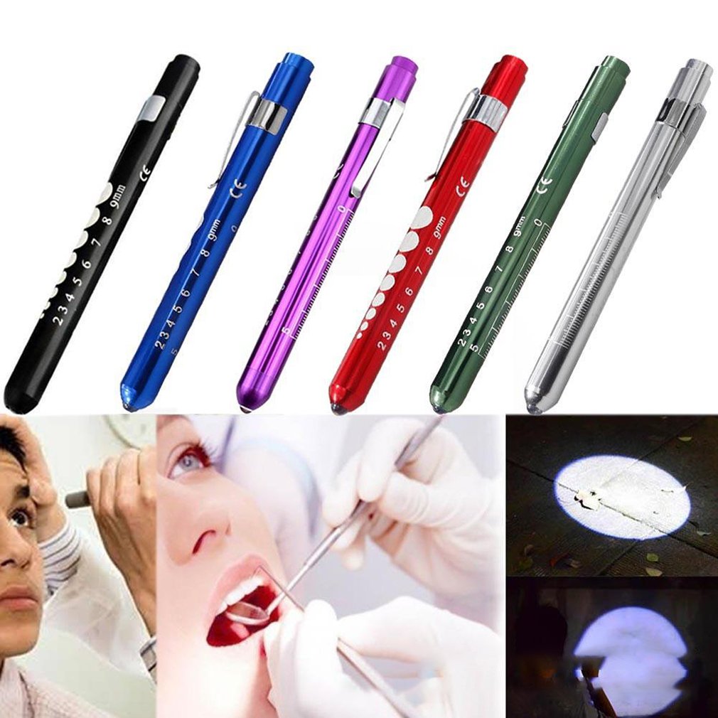 Reusable Portable LED Flashlight Medical First Aid Pen Light Torch Lamp