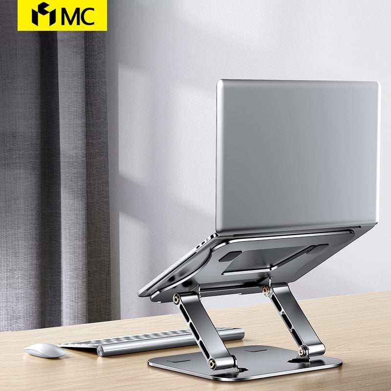 MC 515 Laptop Stand Adjustable Aluminum Alloy Notebook Stand Compatible with 10-17 Inch Laptop Portable Laptop Holder