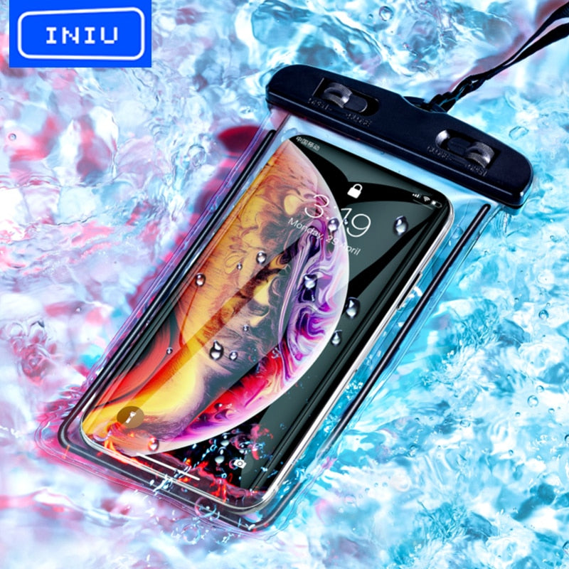 INIU IP68 Universal Waterproof Phone Case Water Proof Bag Mobile Cover For iPhone 13 12 11 Pro Max X Xs 8 Xiaomi Huawei Samsung