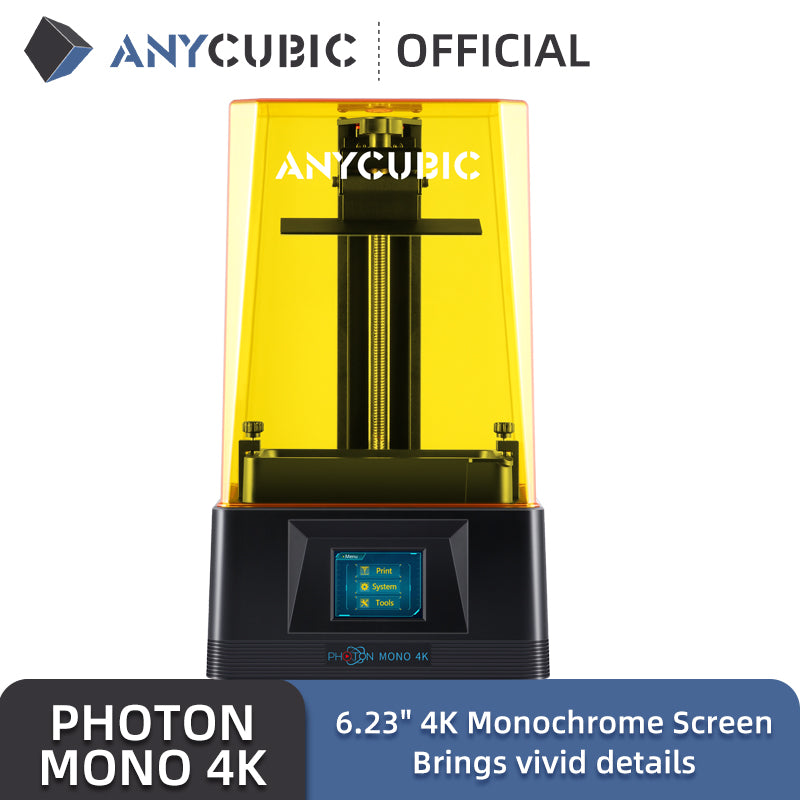 ANYCUBIC Photon Mono 4K New Upgrade High-Speed SLA LCD UV Resin 3D Printer Equiped With 6.23&quot; 4K Monochrome Screen, 132*80*165mm