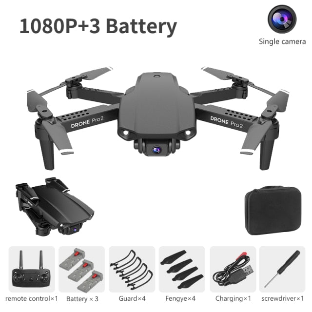 NYR E99 Pro2 RC Mini Drone 4K 1080P 720P Dual Camera WIFI FPV Aerial Photography Helicopter Foldable Quadcopter Dron Toys