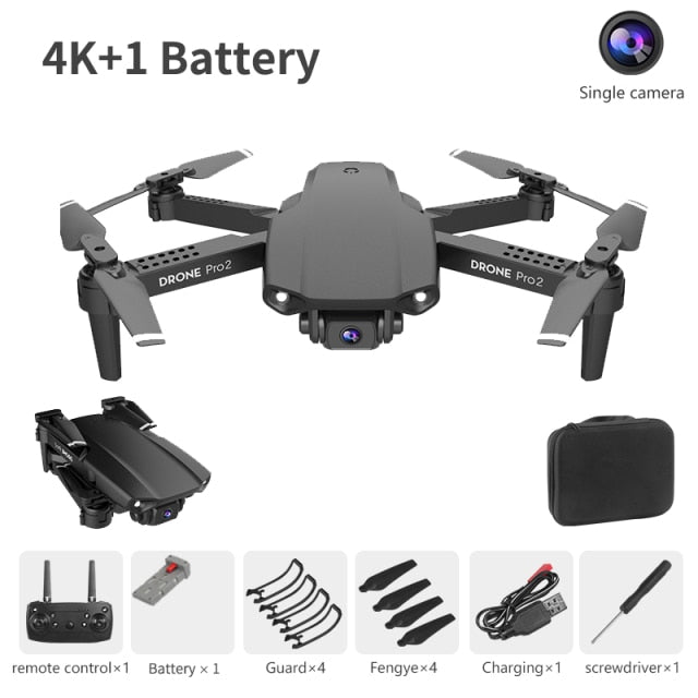 NYR E99 Pro2 RC Mini Drone 4K 1080P 720P Dual Camera WIFI FPV Aerial Photography Helicopter Foldable Quadcopter Dron Toys