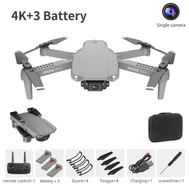 NYR E99 Pro2 RC Mini Drone 4K 1080P 720P Dual Camera WIFI FPV Aerial Photography Helicopter Foldable Quadcopter Dron Toys