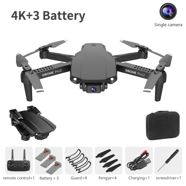 NYR E99 Pro2 RC Mini Drone 4K 1080P 720P Dual Camera WIFI FPV Aerial Photography Helicopter Foldable Quadcopter Dron Toys