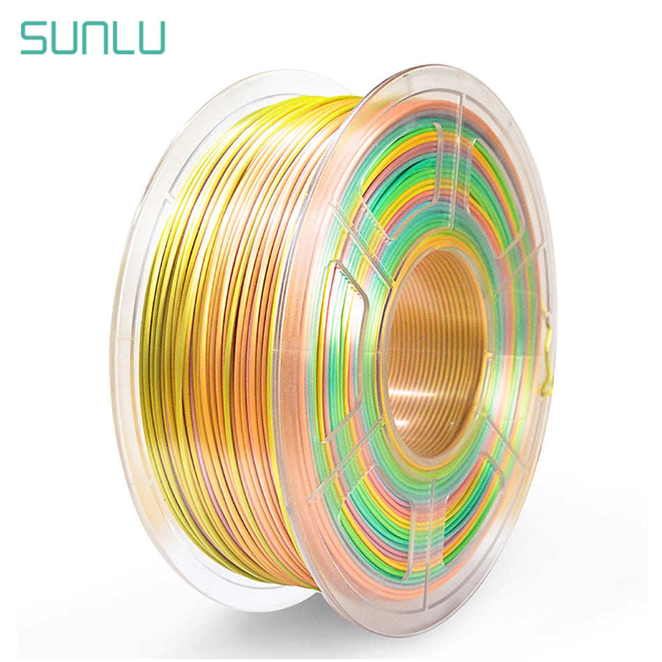 SUNLU SILK PLA 3D Filament 1.75MM PLA Filament Silk Texture 3D Printing Materials 1KG With Spool